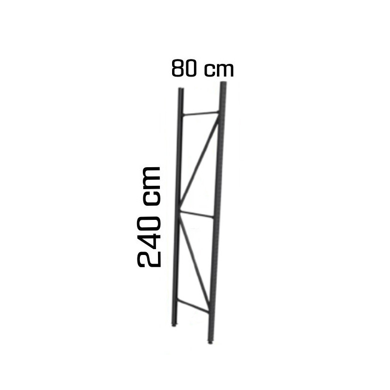 Pie de columna media carga 240 X 80 CM color gris
