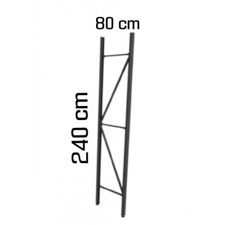 Pie de columna media carga 240 X 80 CM color gris