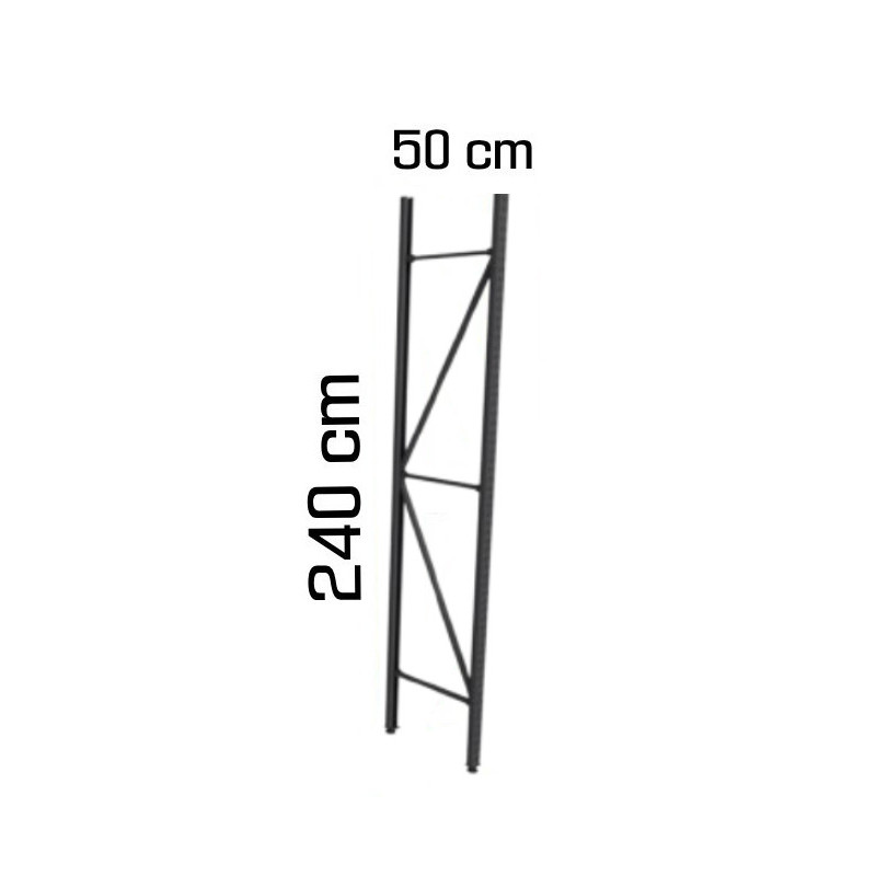 Pie de columna media carga 240 X 50 CM color gris