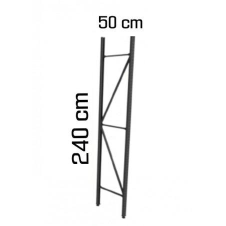 Pie de columna media carga 240 X 50 CM color gris