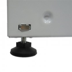 Base de pie blanca para estanteria