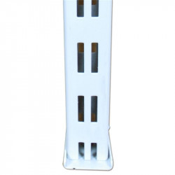 Columna blanca para estanteria comercial