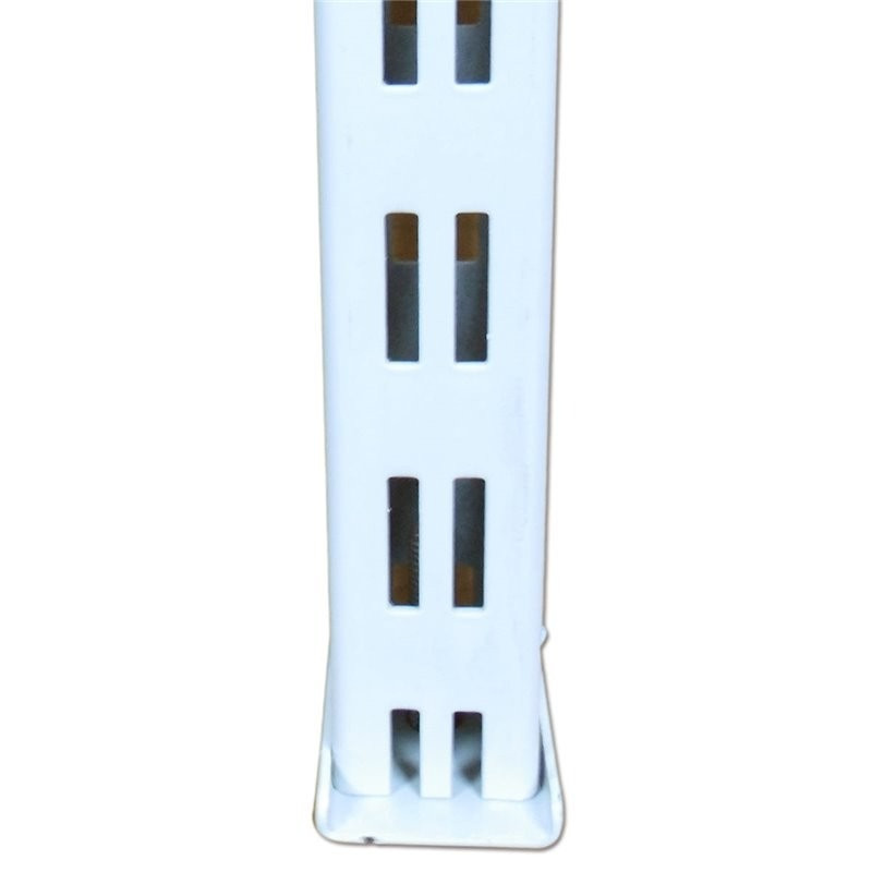 Columna blanca para estanteria comercial
