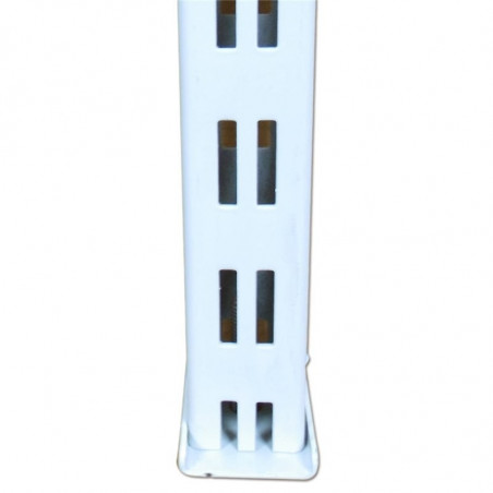 Columna blanca para estanteria comercial