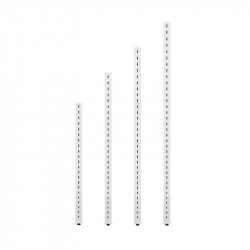 Columna blanca para estanteria comercial