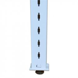 Columna blanca para estanteria comercial