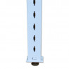 Columna blanca para estanteria comercial