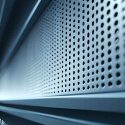 Panel fondo perforado blanco